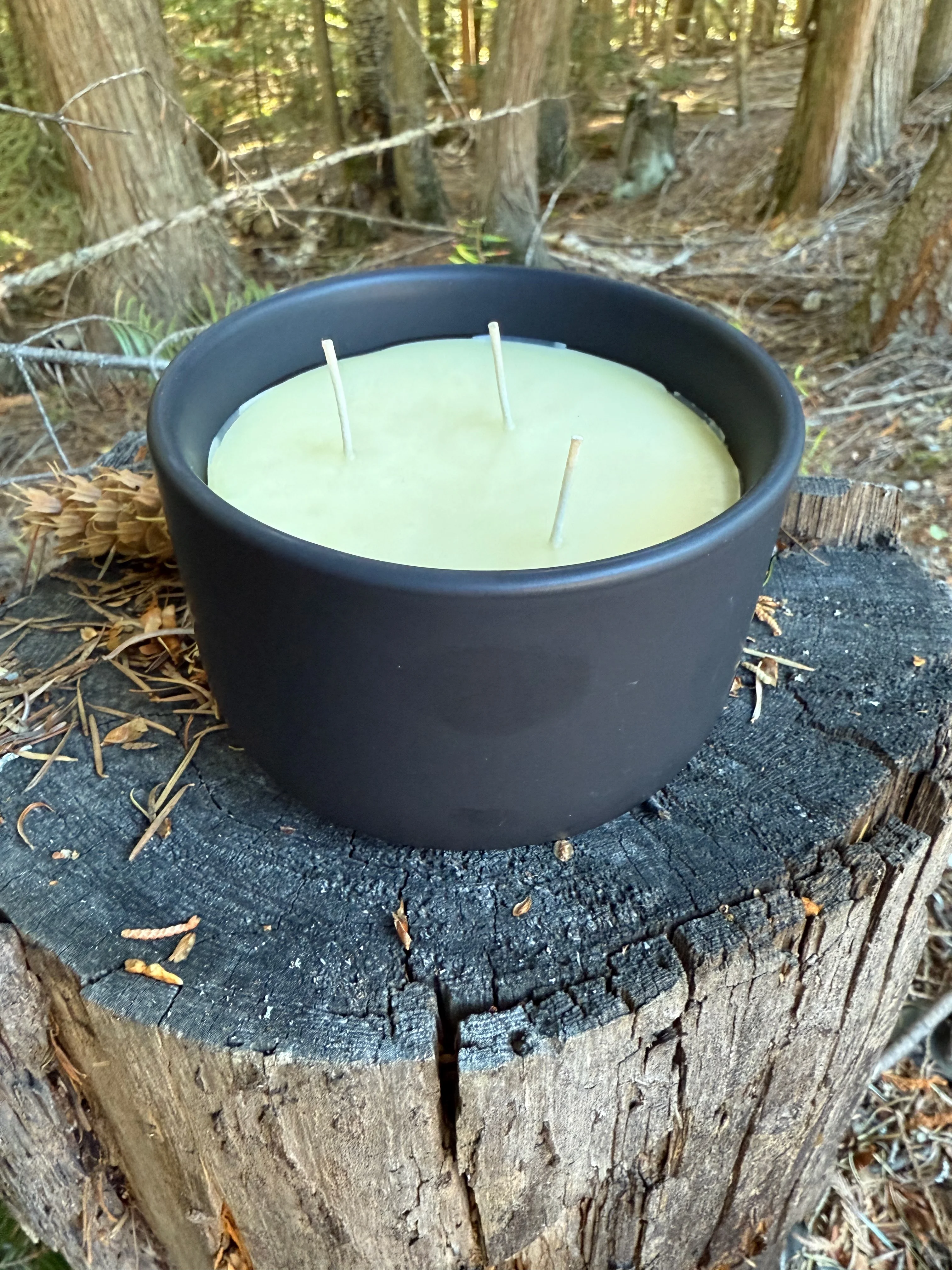 The Big Throw soy and beeswax candle from Rugged Candle Company