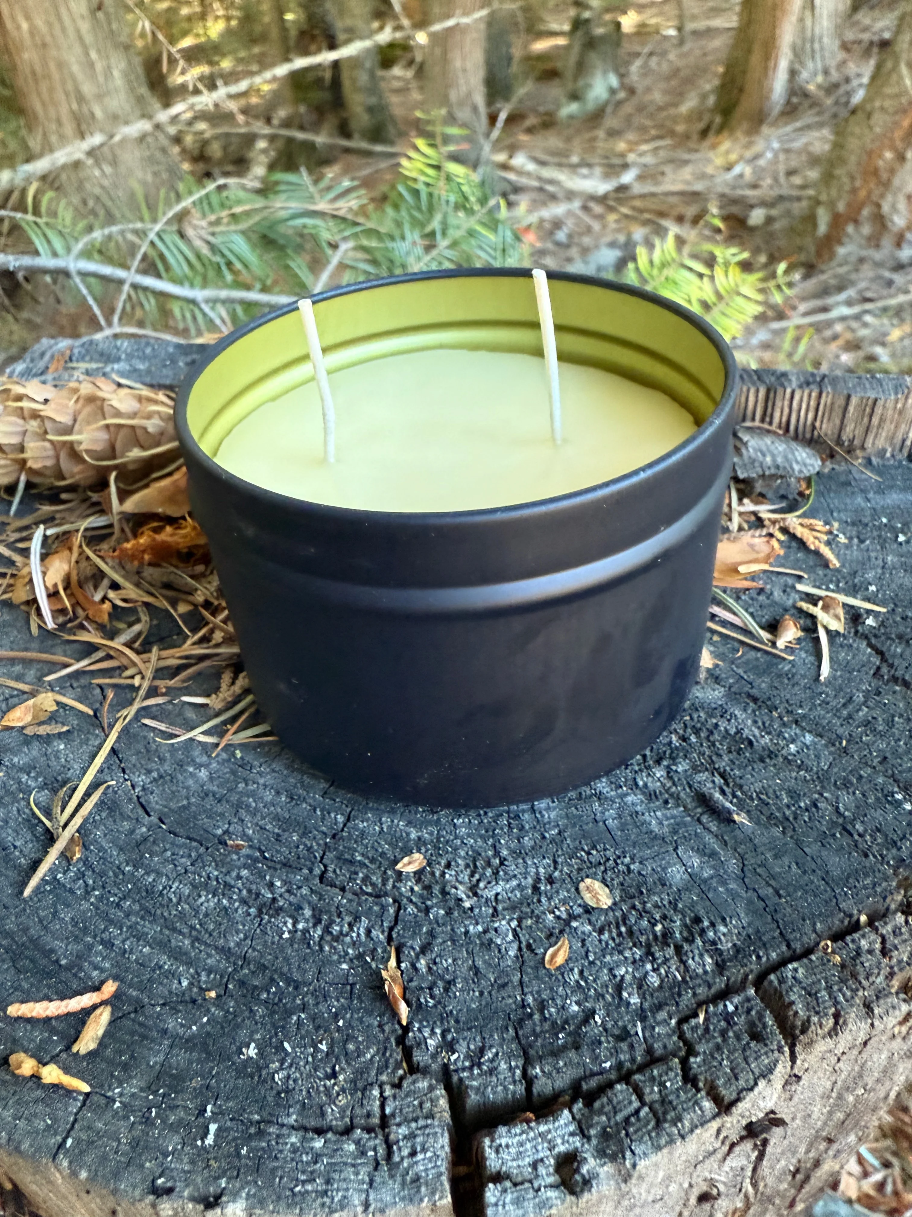 The Two Tin hand-poured soy and beeswax candle